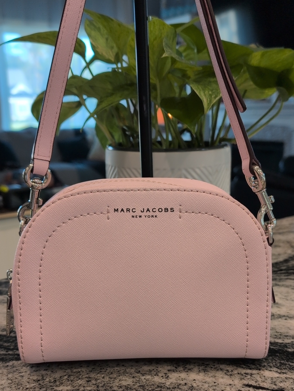 Marc Jacobs Saffiano Leather Dome Crossbody Bag